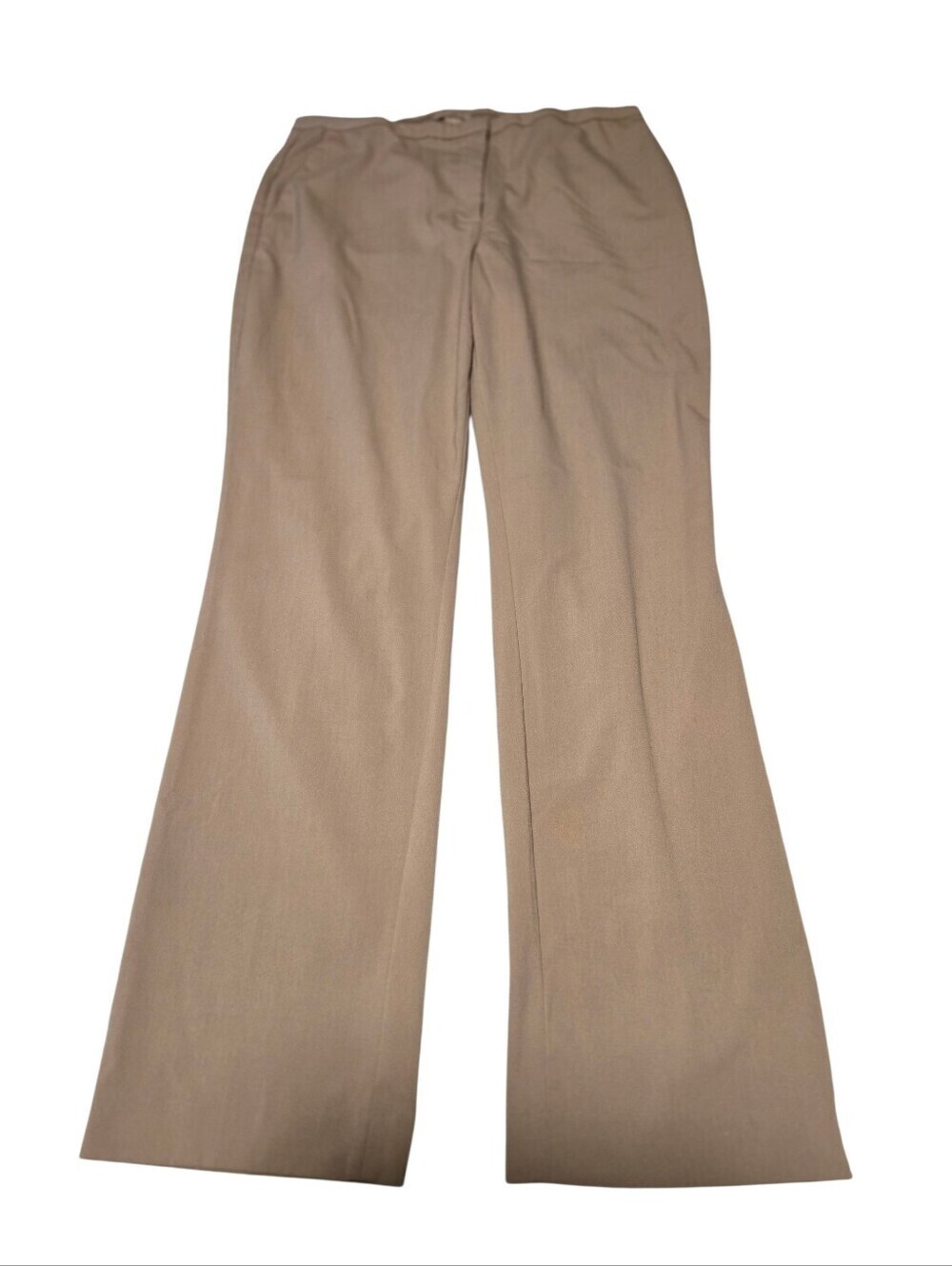 H&M Light Tan Straight Leg Trouser Career Pants Women U.S. Size 12 EUR size 44